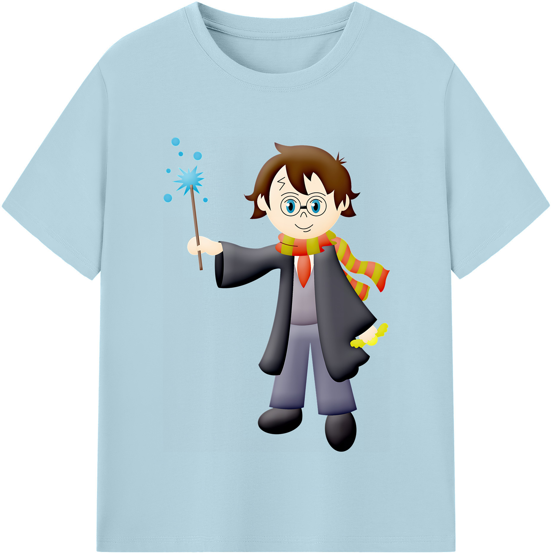 （画像用） Harry Potter ハリー・ポッターシリーズ 綿100％半袖Tシャツ（フロントプリント）